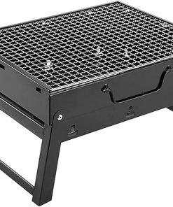 BBQ Grill Outdoor Charcoal grills Portable BBQ Grills Patio Barbecue Charcoal Grill Stove Stainless Steel Outdoor Camping Picnic Barbecue BBQ Accessories Tools