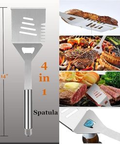 SEFAX BBQ Grill Accessories, 20PCs BBQ Tools Set, Stainless Steel Grill Tools Set, Grilling Kit for Men Womens, Barbecue Utensils Gift for Camping 2