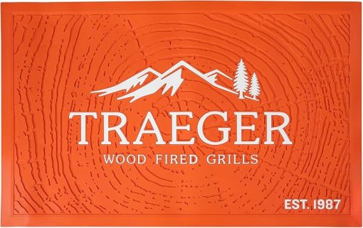 Traeger Grills BAC636 Grill Mat Grill Accessory, Orange