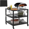 NOELIFE Padded Carry Bag for Blackstone 17 inch Tabletop Griddle without Hood, 600D water-resistant Outdoor Griddle Carrying Case Fit for Blackstone 1971 1650, Black (Bag Only) 4