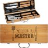 Custom Grill Gifts for Dad on Fathers Day - Celebrate in Style with Our Personalized Dad BBQ Set: Engraved Grilling Tools for Husband, Daddy, Grandpa