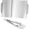 Efficient Stainless Steel Grills Pans For Outdoor BBQ With Perforated Design And Handle Ideal For Vegetables Fish Meat 3