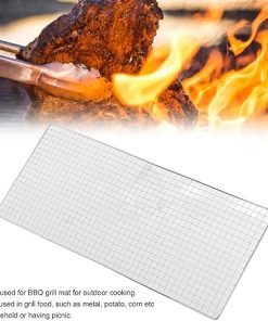 Luqeeg Barbecue Wire Mesh – Widely Used Stainless Steel Grill Grate, Portable Camping Barbecue BBQ Grill, BBQ Grill Grates Replacement for Outdoor Vegetables Fish 2