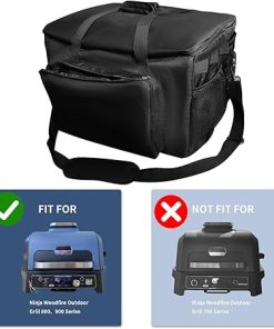 840D Thickened Grill Carry Bag for Ninja Woodfire Outdoor Grill,Fits Ninja Smoker OG800 900 Series.Three-Layer Thickened Material,Three Ways to Carry and Thickened Handle,Grill Accessories（Bag Only） 2