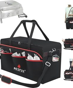 Upgrade Grill Carry Bag Fits for Pit Boss Grills 75275, Portable Gas Grill Carrying Bag Fits Pit Boss Grills, Griddle Carry Bag 600D Heavy Duty Water-Resistant