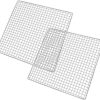 Barbecue Grilling Basket, Two Set Stainless Steel Rectangular Encrypted Barbecue Grill Wire Mesh Outdoor Barbecue Tool Grill Oven Accessories Home