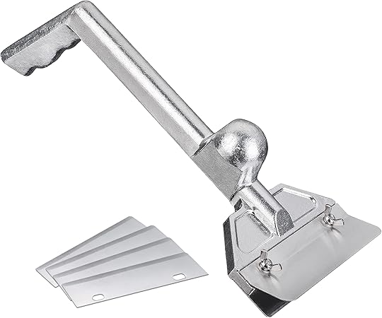 DELFINA Grill Scraper W/ 5 Blades, Heavy Duty Rust Flat Top Grill Accessories with Blade Replacements, Commercial Griddle Scraper Barbecue Grill Cleaning Tool for Restaurants, Bars, Diners DELFINA Grill Scraper W/ 5 Blades, Heavy Duty Rust Flat Top Grill Accessories with Blade Replacements, Commercial Griddle Scraper Barbecue Grill Cleaning Tool for Restaurants, Bars, Diners