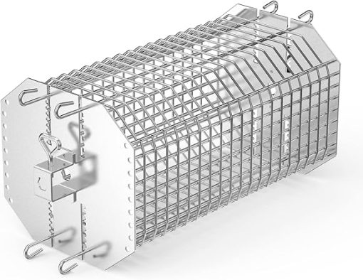 onlyfire Universal Octagonal Tumble Rotisserie Basket, Flat Spit Rotisserie Grill Basket Fits for 1/2 Inch Hexagon, 3/8 Inch Hexagon, 3/8 Inch Square, 5/16 Inch Square Spit Rods
