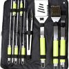 BBQ Grill Accessories Set for Men Women, 20PCS Grilling Utensils Tools Set, Stainless Steel BBQ Tools Gift with Spatula, Tongs, Skewers for Barbecue, Camping 3