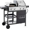 BBQ Grill Tool Set 3-Piece Stainless Steel Burger Press Spatula Set Easy to Use Clean 3