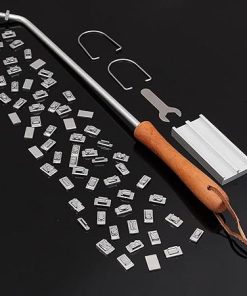 BBQ Branding Iron 55 Letters DIY Barbecue Letter Printed BBQ Steak Tool Meat Grill Forks Barbecue Tool Accessories Kitchen Stuff 2