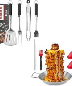 Grill Accessories Heavy Duty BBQ Set Gifts Al Pastor Skewer for Grill Stainless Steel