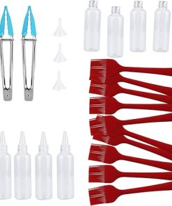 Grill Accessories Tools Set Oil Brush Clip Aluminium Cap Pot Tip Spout Pot Funnel Kit BBQ Tools for Patio Lawn Yard Décor