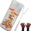 12pcs Stainless Steel Bbq Forks Telescoping Camp Forks with Handles for Grilling Hot Dogs Vegetables Marshmallows Portable Heat Insulated for Outdoor Cooking 3