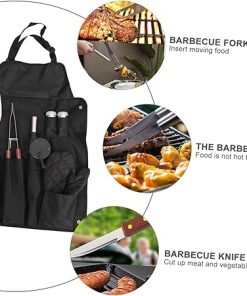 Complete BBQ Tool Set Portable Outdoor Barbecue Grill Utensils Kit Glove 2