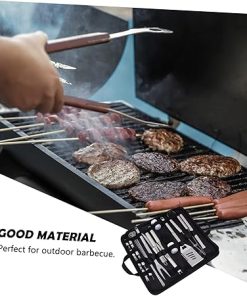 Happyyami Outdoor Grill Kit Portable BBQ Tools Set Stainless Steel and Storage Bag for Camping and Present 2