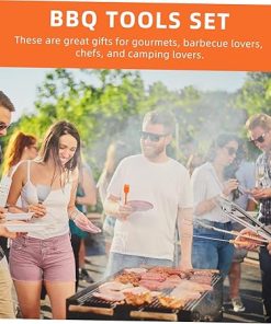 Professional BBQ Tools Set 12pcs Stainless Steel Grill Utensils Outdoor BBQ Accessories Perfect for 2