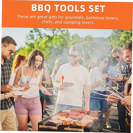 Professional BBQ Tools Set 12pcs Stainless Steel Grill Utensils Outdoor BBQ Accessories Perfect for 2 Professional BBQ Tools Set 12pcs Stainless Steel Grill Utensils Outdoor BBQ Accessories Perfect for - Image 2