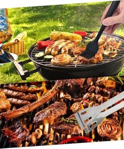 Outdoor Barbecue Tools Stainless Steel Set 22pcs Grill Tools BBQ Tools Accessories Fork Shovel Brush Spatula for Home or Camping 2