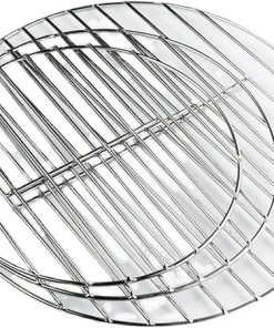 HEAGER Stainless Steel Cooking Grate Grid, Grids Grates Stainless Steel Round BBQ Grill Mesh Home Roast Nets Bacon Grill Tool Iron Nets Barbecue Accessories Non-Stick BBQ Mat Grid(32cm) 2