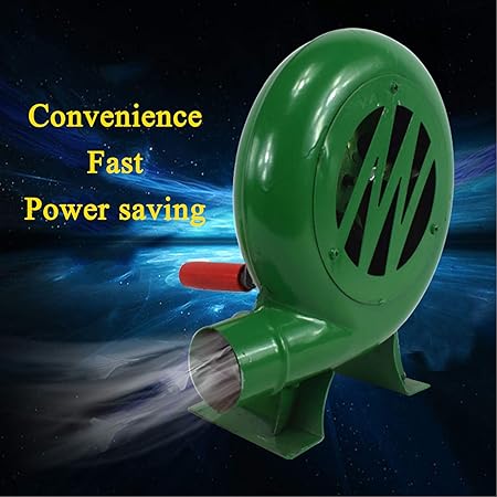 JKGHK Hand Crank Blacksmith Forging Blower, Household Small Iron Gear Portable Outdoor Cooking BBQ Fan Air Blower, for Outdoor Barbecue Fire Bellow, Camping and Picnic 2 JKGHK Hand Crank Blacksmith Forging Blower, Household Small Iron Gear Portable Outdoor Cooking BBQ Fan Air Blower, for Outdoor Barbecue Fire Bellow, Camping and Picnic - Image 2