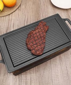 Smokeless Portable BBQ Grill Korean Japanese Charcoal Barbecue Grill Household Outdoor Non-Stick BBQ Oven (Color : A, Size : 28 x 15 x 9.5cm) (A 28 x 15 x 9.5cm) 2