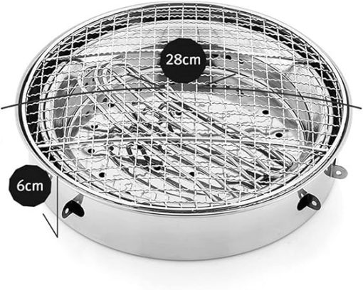 s Mini BBQ Stainless Steel BBQ Folding Barbecue Accessories Portable Kitchen Cooking Tools for Outdoor Camping - Image 2