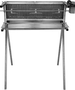 Schneider Barbecue Tools 66 for Chicken, Roast or as Skewer Grill 16b Silver/Stainless Steel