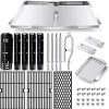 Stainless Steel Bacon Press – 3.2 LB Heavy Cooking Weight, Ideal for Flat Top Grill – Griddle Accessories for Searing Smash Burger, Steak, Sandwich – 9.25 x 5.7 Inches, Flat Bottom, Rectangle 3