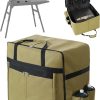 1200D Heavy-Duty Grill Carry Bag for Blackstone 17/22" Griddles - Fits Griddle with Hood, Stand & Tools, 17-Pocket Organizer, Spice Compartments, Dual Handles (Only Bag)
