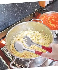 Cooking Tongs, Steak Tongs Picnic Serving Clips Food Serving Clamp Household Food Clip Food Clamp Stainless Steel Food Tong Portable Steak Tong Barbecue Tool 2