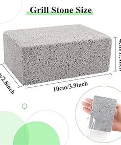 Grill Griddle Cleaning Brush Brick Block Pumice Stones for Removing BBQ Grill,Rack,Flat Top,Cooker,Pool,Outdoor Kitchen BBQ Tool(10 pcs) 2