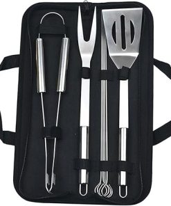 8pcs Grill Accessories BBQ Tools Set, Stainless Steel Grilling with Storage Bag, Cooking Set for Camping, Outdoor, and Travel