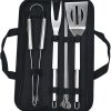 8pcs Grill Accessories BBQ Tools Set, Stainless Steel Grilling with Storage Bag, Cooking Set for Camping, Outdoor, and Travel 4