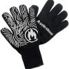 Solo Stove High Heat Gloves, Grill/BBQ Gloves, Oven Mitts, Heat-Resistant up to 450°F, Non-Slip, Black, One Size