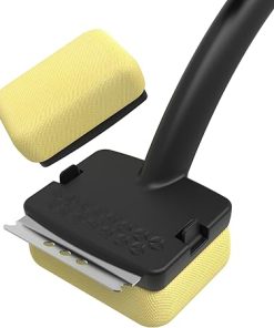 2025 Version Grill Brush for Outdoor Grill, BBQ Scrubber for Grill, Grill Brush Bristle Free with Scraper, Grill Cleaning Brush, Unique Seamless-Fit Scraper Tool with Double Grip Handle Design 2