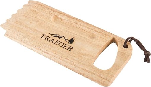 Traeger Grills BAC454 Wooden Scape Grill Scraper, Wood & Pellet Grills BAC537 BBQ Cleaning Brush Accessory - Image 2