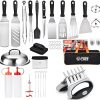 Commercial Chef 36 Piece Blackstone Griddle Accessories Kit + CHEFSSPOT Meat Shredder Claws with Ultra-Sharp Blades