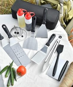 Grill Accessories,14pcs Grill Set BBQ Tools,Stainless Steel Grill Tools,BBQ Grill Accessories,Stainless Steel BBQ Kit,Grilling Tools Set for Outdoor Grill 2
