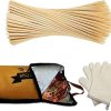 BETESINE 30" Marshmallow Roasting Sticks & 21in BBQ Meat Resting Blanket Combo – Perfect for Grilling, BBQ, and Campfire Cooking – Ideal for Hot Dogs, Sausages, Brisket