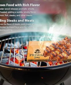 Cedar Grilling Planks Gift Set with Wraps and Grill Scraper 2