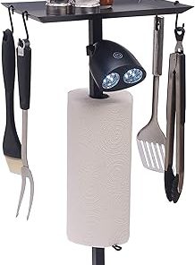 Barbeque Accessory Organizer with high Powered LED Grill Light