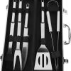 Mipcase 2 Sets Grill Set Utensils BBQ Tool Fork Tong Stainless Steel BBQ Tools Multi-Functional Grill Accessories 3