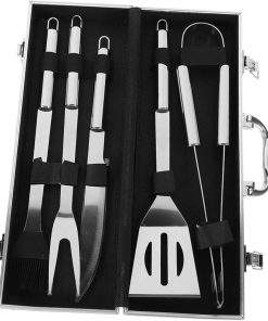 Outdoor BBQ Grill Tools Set 12pc Stainless Steel BBQ Utensil Kit Grill Set Camping Tools