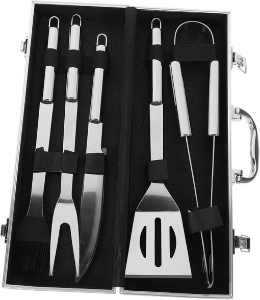 Outdoor BBQ Grill Tools Set 12pc Stainless Steel BBQ Utensil Kit Grill Set Camping Tools