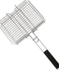 Barbecue Grilling Basket,Barbecue Tool Grilled Fish Clips Bold 430 Stainless Steel Clip