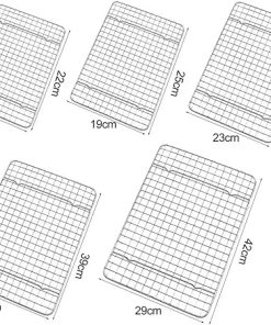 BBQ Grill Grate Barbecue Mesh Heat-Resistant Burr-Free Roast Meat Outdoor BBQ Grilling Mesh BBQ Grill Net Cooking Accessories Cooking Grill Grates 2