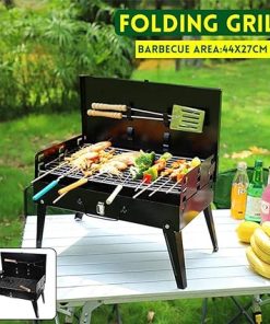 Foldable BBQ Grill Rack Portable Camping Picnic Mini BBQ Grill Rack Barbecue Accessories Cooking Tools for Home and Outdoor 2