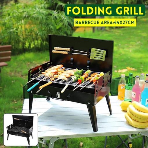 Foldable BBQ Rack Portable Camping Picnic Mini BBQ Rack Barbecue Accessories Cooking Tools for Home and Outdoor - Image 2
