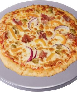 Old Stone Pizza Kitchen Glazed Round Pizza Stone for Oven and Grill, 16 inch